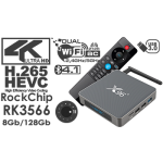 X96 X6 Rockchip RK3566 Android 11 TV Box 8GB Ram 128GB Rom Dual Wifi AC Ethernet HDMI BT 